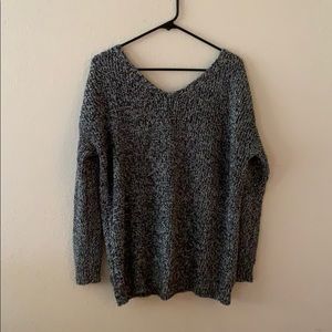 A.N.A Black and White Sweater